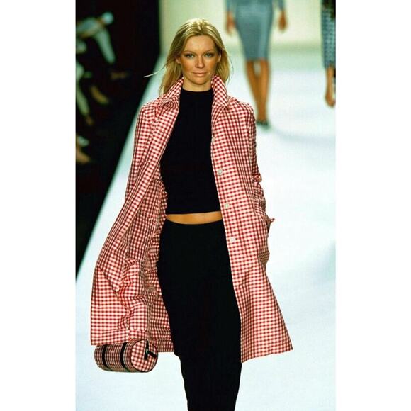 Ralph Lauren Collection Silk Shirt Dress Runway 2000 Plaid Check Button Front XS - Picture 10 of 16